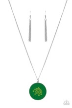  Prairie Picnic - Green  Necklace