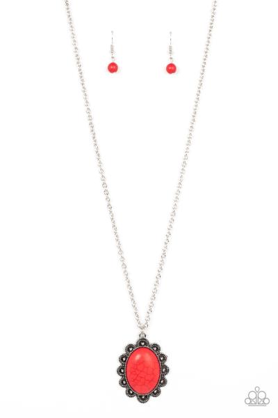 Daisy Dotted Deserts - Red 