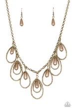 Rustic Ritz - Brass -  Necklace